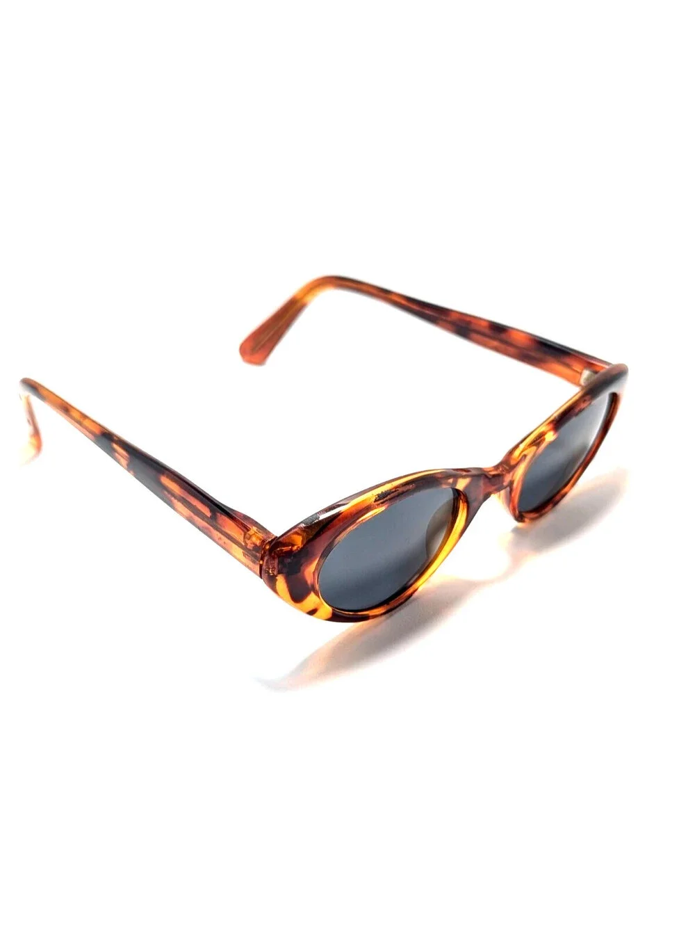 Vintage Korea Retro TY 5882 Black UV Brown Tortoiseshell Cat Eye Sunglasses